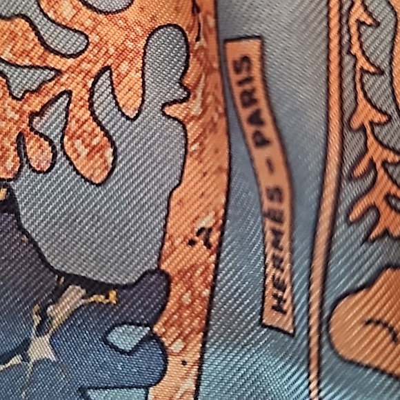 Hermes fabric square/scarf Early America with box - Picture 3 of 9